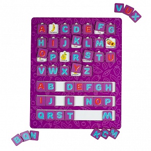 Обучающая деревянная игрушка - Английский алфавит и Растения (Paremo, PE720-177)